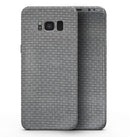 Gray Micro Dot Over Scratched Fabric - Samsung Galaxy S8 Full-Body Skin Kit