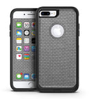 Gray Micro Dot Over Scratched Fabric - iPhone 7 or 7 Plus Commuter Case Skin Kit