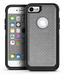 Gray Micro Dot Over Scratched Fabric - iPhone 7 or 7 Plus Commuter Case Skin Kit