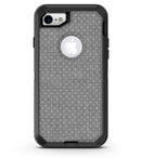 Gray Micro Dot Over Scratched Fabric - iPhone 7 or 8 OtterBox Case & Skin Kits