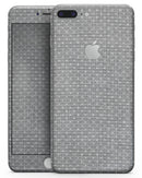 Gray Micro Dot Over Scratched Fabric - Skin-kit for the iPhone 8 or 8 Plus