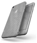 Gray Micro Dot Over Scratched Fabric - Skin-kit for the iPhone 8 or 8 Plus