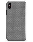 Gray Micro Dot Over Scratched Fabric - iPhone X Clipit Case