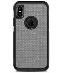 Gray Micro Dot Over Scratched Fabric - iPhone X OtterBox Case & Skin Kits