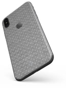 Gray Micro Dot Over Scratched Fabric - iPhone X Skin-Kit