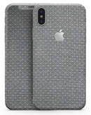 Gray Micro Dot Over Scratched Fabric - iPhone X Skin-Kit