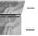 Gray Slate Marble V26 // Skin Decal Wrap Kit Compatible with the Apple MacBook Pro, Pro with Touch Bar or Air (11, 12, 13, 15 & 16" - All Versions Available)