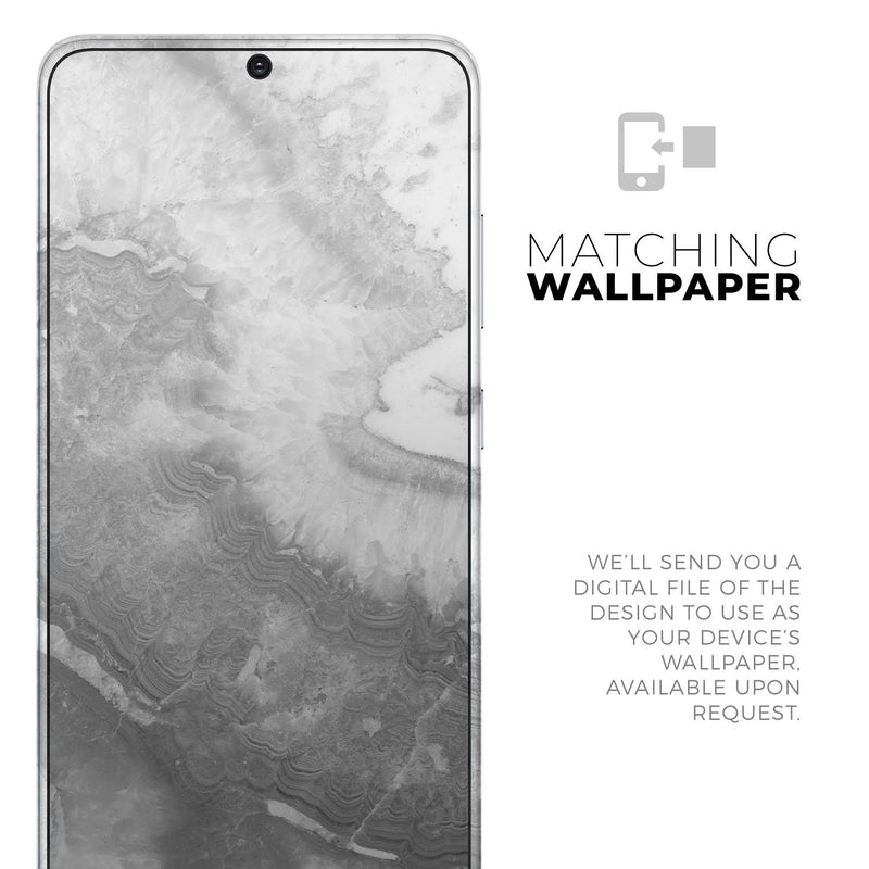 Gray Slate Marble V26 - Full Body Skin Decal Wrap Kit for Samsung Galaxy Phones