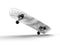 Gray Slate Marble V26 - Full Body Skin Decal Wrap Kit for Skateboard Decks