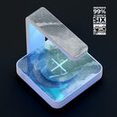 Gray Slate Marble V26 UV Germicidal Sanitizing Sterilizing Wireless Smart Phone Screen Cleaner + Charging Station