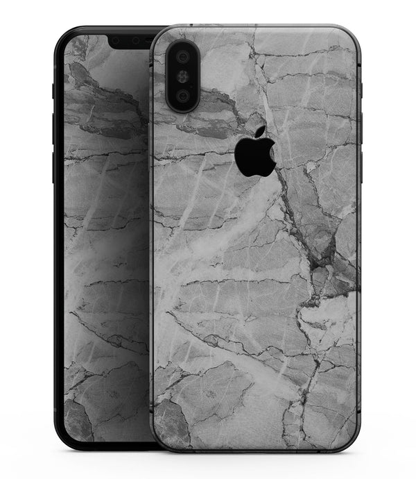 Gray Slate Marble - iPhone XS MAX, XS/X, 8/8+, 7/7+, 5/5S/SE Skin-Kit (All iPhones Available)