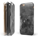 Gray Watercolor Stripes iPhone 6/6s or 6/6s Plus 2-Piece Hybrid INK-Fuzed Case