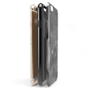 Gray Watercolor Stripes iPhone 6/6s or 6/6s Plus 2-Piece Hybrid INK-Fuzed Case