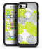 Gray and Lime Green Cartoon Roses - iPhone 7 or 8 OtterBox Case & Skin Kits