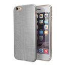Gray and White Scratched Fabric iPhone 6/6s or 6/6s Plus 2-Piece Hybrid INK-Fuzed Case