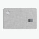 Gray and White Scratched Fabric - Premium Protective Decal Skin-Kit for the Apple Credit Card