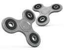 Gray and White Scratched Fabric Full-Body Fidget Spinner Skin-Kit