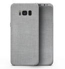 Gray and White Scratched Fabric - Samsung Galaxy S8 Full-Body Skin Kit