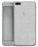 Gray and White Scratched Fabric - Skin-kit for the iPhone 8 or 8 Plus