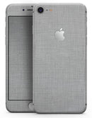 Gray and White Scratched Fabric - Skin-kit for the iPhone 8 or 8 Plus