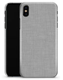 Gray and White Scratched Fabric - iPhone X Clipit Case