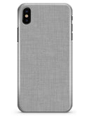 Gray and White Scratched Fabric - iPhone X Clipit Case