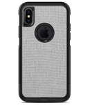 Gray and White Scratched Fabric - iPhone X OtterBox Case & Skin Kits
