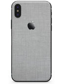 Gray and White Scratched Fabric - iPhone X Skin-Kit
