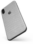 Gray and White Scratched Fabric - iPhone X Skin-Kit