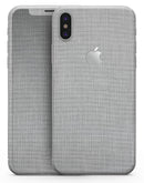 Gray and White Scratched Fabric - iPhone X Skin-Kit