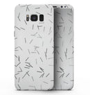 Grayscale Descending Candy Sticks - Samsung Galaxy S8 Full-Body Skin Kit