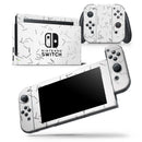 Grayscale Descending Candy Sticks - Vinyl Skin Wrap for Nintendo Switch 2, OLED, Lite, Pro Controller, Wii & Classic Handhelds