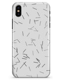 Grayscale Descending Candy Sticks - iPhone X Clipit Case