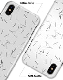Grayscale Descending Candy Sticks - iPhone X Clipit Case