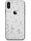 Grayscale Descending Candy Sticks - iPhone X Skin-Kit