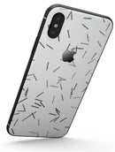 Grayscale Descending Candy Sticks - iPhone X Skin-Kit