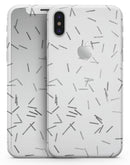 Grayscale Descending Candy Sticks - iPhone X Skin-Kit