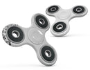 Grayscale Descending Micro Dots Full-Body Fidget Spinner Skin-Kit