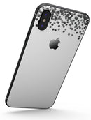Grayscale Descending Micro Dots - iPhone X Skin-Kit