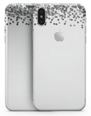 Grayscale Descending Micro Dots - iPhone X Skin-Kit