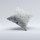 Grayscale Flower Petals ink-Fuzed Decorative Throw Pillow
