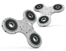 Grayscale Scattered Micro Blocks Full-Body Fidget Spinner Skin-Kit