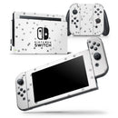 Grayscale Scattered Micro Blocks - Vinyl Skin Wrap for Nintendo Switch 2, OLED, Lite, Pro Controller, Wii & Classic Handhelds
