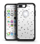 Grayscale Scattered Micro Blocks - iPhone 7 or 7 Plus Commuter Case Skin Kit