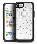 Grayscale Scattered Micro Blocks - iPhone 7 or 7 Plus Commuter Case Skin Kit