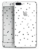 Grayscale Scattered Micro Blocks - Skin-kit for the iPhone 8 or 8 Plus
