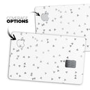 Grayscale Scattered Micro Triangles - Premium Protective Decal Skin-Kit for the Apple Credit Card