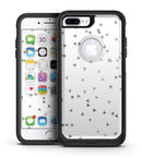 Grayscale Scattered Micro Triangles - iPhone 7 or 7 Plus Commuter Case Skin Kit