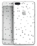 Grayscale Scattered Micro Triangles - Skin-kit for the iPhone 8 or 8 Plus