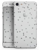Grayscale Scattered Micro Triangles - Skin-kit for the iPhone 8 or 8 Plus